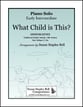 What Child is This? piano sheet music cover